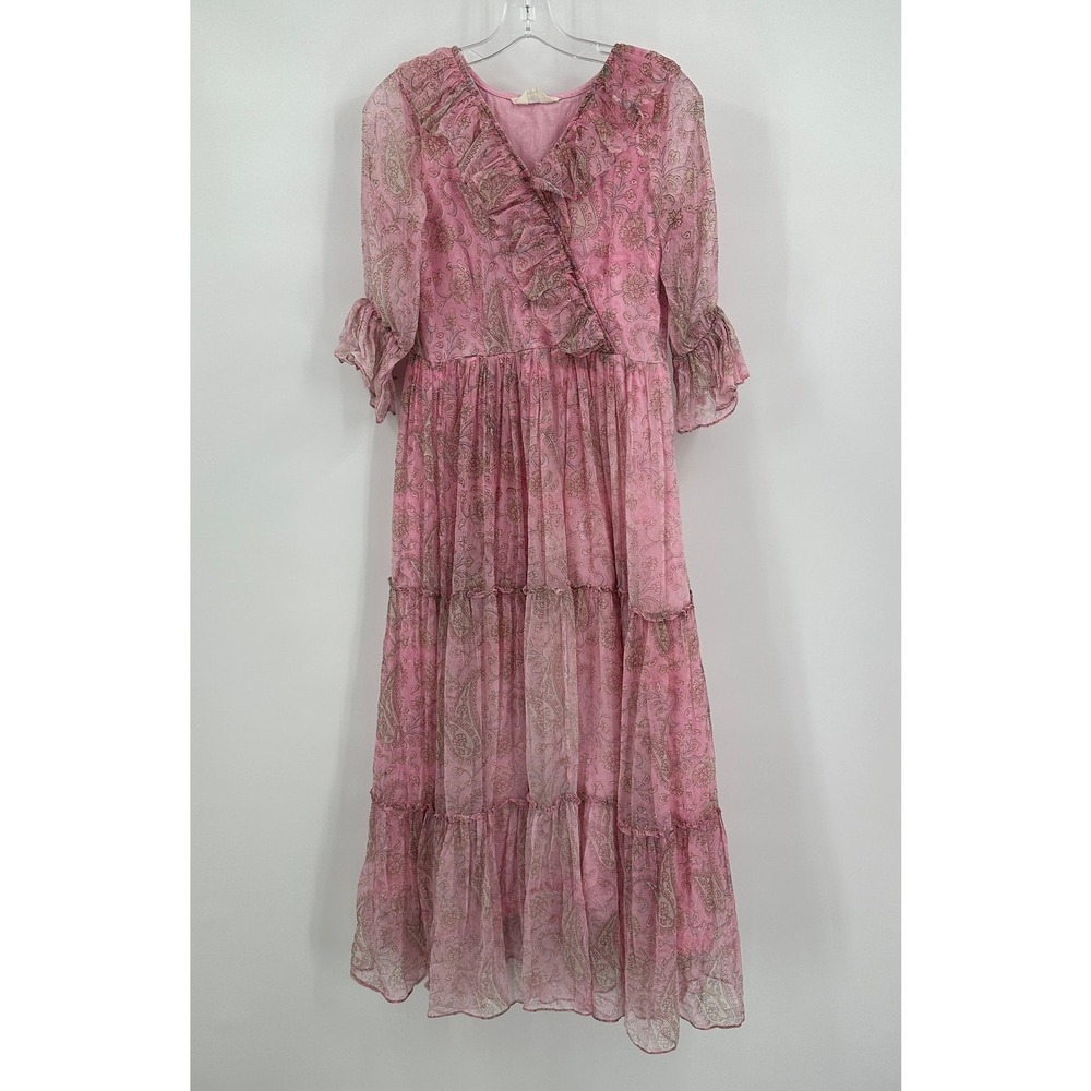 Womens Cottagecore Dressโ Size XS Prairie Romantic Floral Boho Vintage Inspired